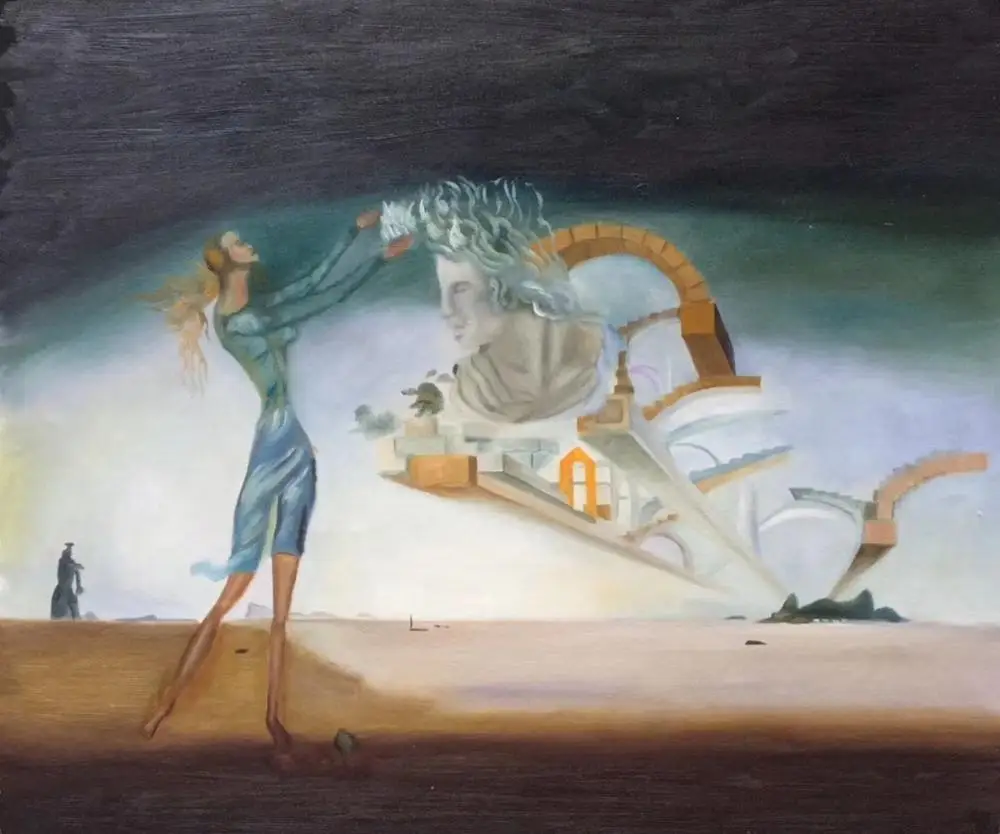 Ручная роспись абстрактная картина маслом на холсте Современная Картина дали