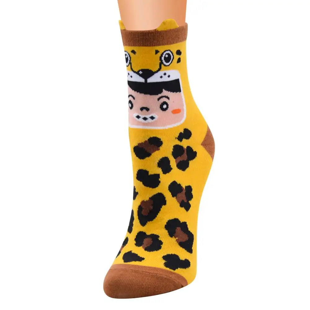 Женские носки новые индивидуальные хлопковые забавные нескользящие в стиле