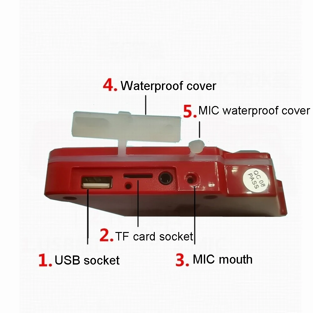 Универсальный Встроенный сигнал тревоги для мотоцикла аудио Bluetooth Вызов громкой