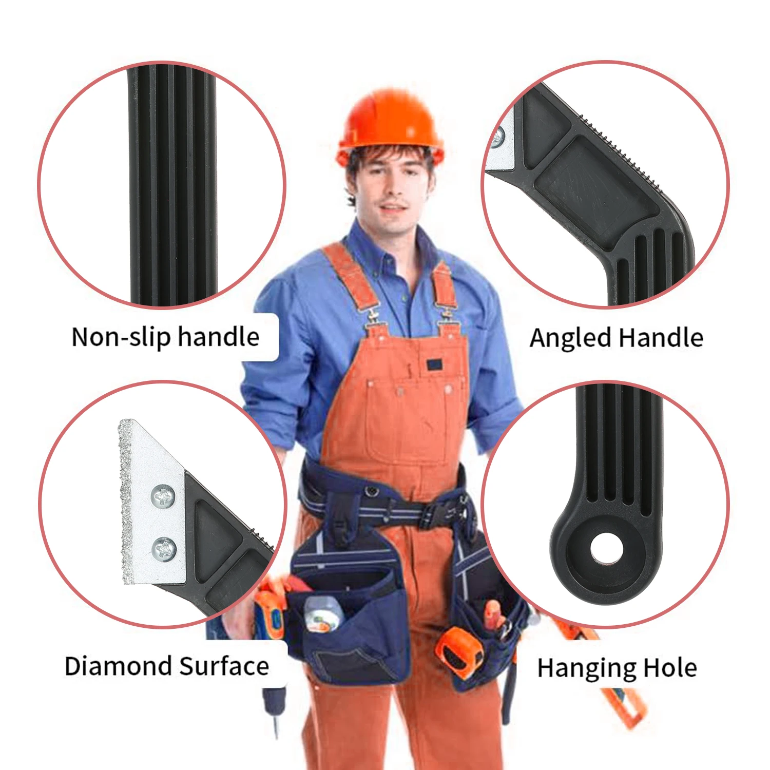 

Professional Tile Grout Remover Angled Tile Grout Saw for Quick Grout Removal Tile Cleaning 5.7in