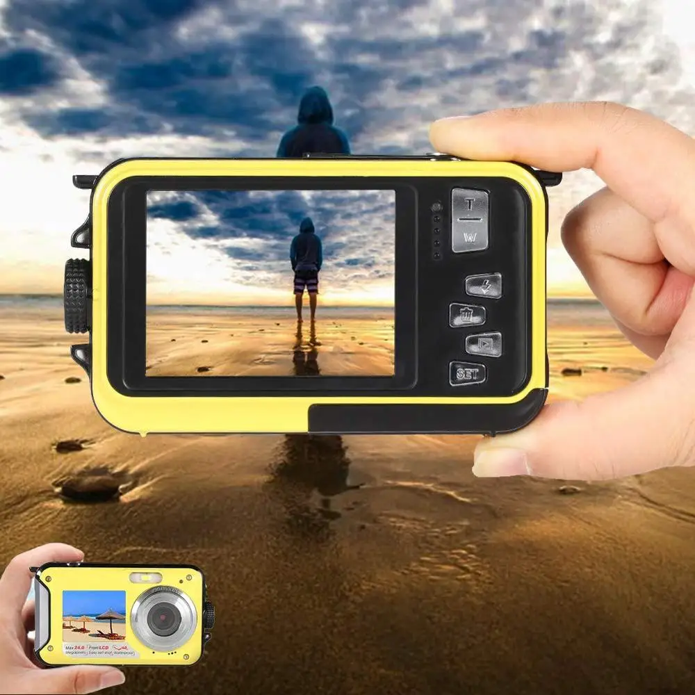 Профессиональная Детская Цифровая камера для подводной съемки 10 футов Full HD видео