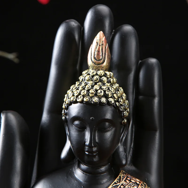 Home Decoration Buddha Statue Thailand Sculpture Green Resin Hand Made Buddhism Hindu Fengshui Figurine Meditation | Дом и сад
