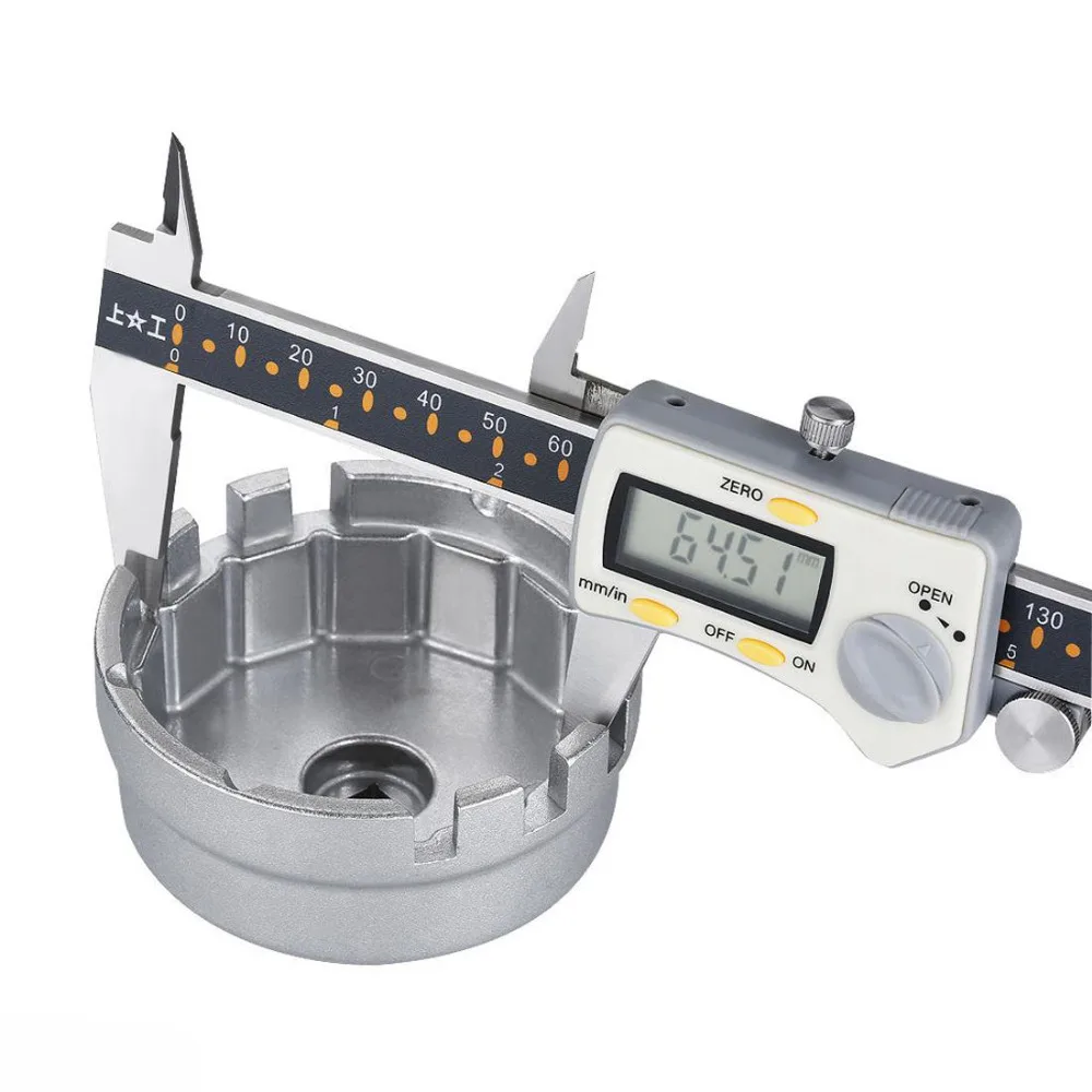 64.5mm Oil Filter Wrench 3/8&quot Drive Cap Housing Tool Remover 14 Flutes Universal For Toyota SUV Rav4 Highlander Tundra Sienna |