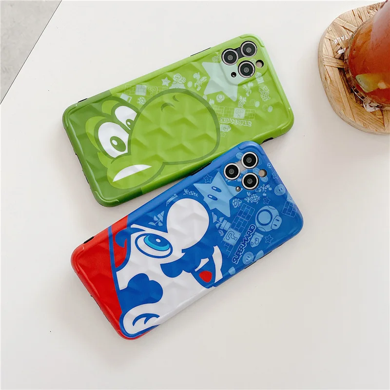 Super Mario Phone Case for IPhone 7 / 8 Plus X XS XR Max 11 12 Pro /Cute Cartoon Anti-fall Silicone | Дом и сад