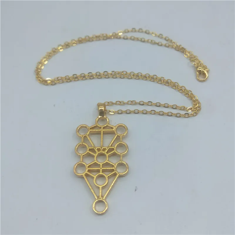 New Sephirot II (Kaballah Tree of life) Silver plated necklaces & pendants With 45 cm box chain for women necklace Jewellery | Украшения