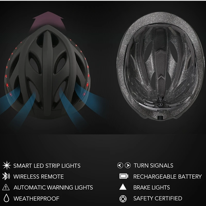 Cairbull Новый умный Bluetooth велосипедный шлем с подсветкой безопасный дорожный горный