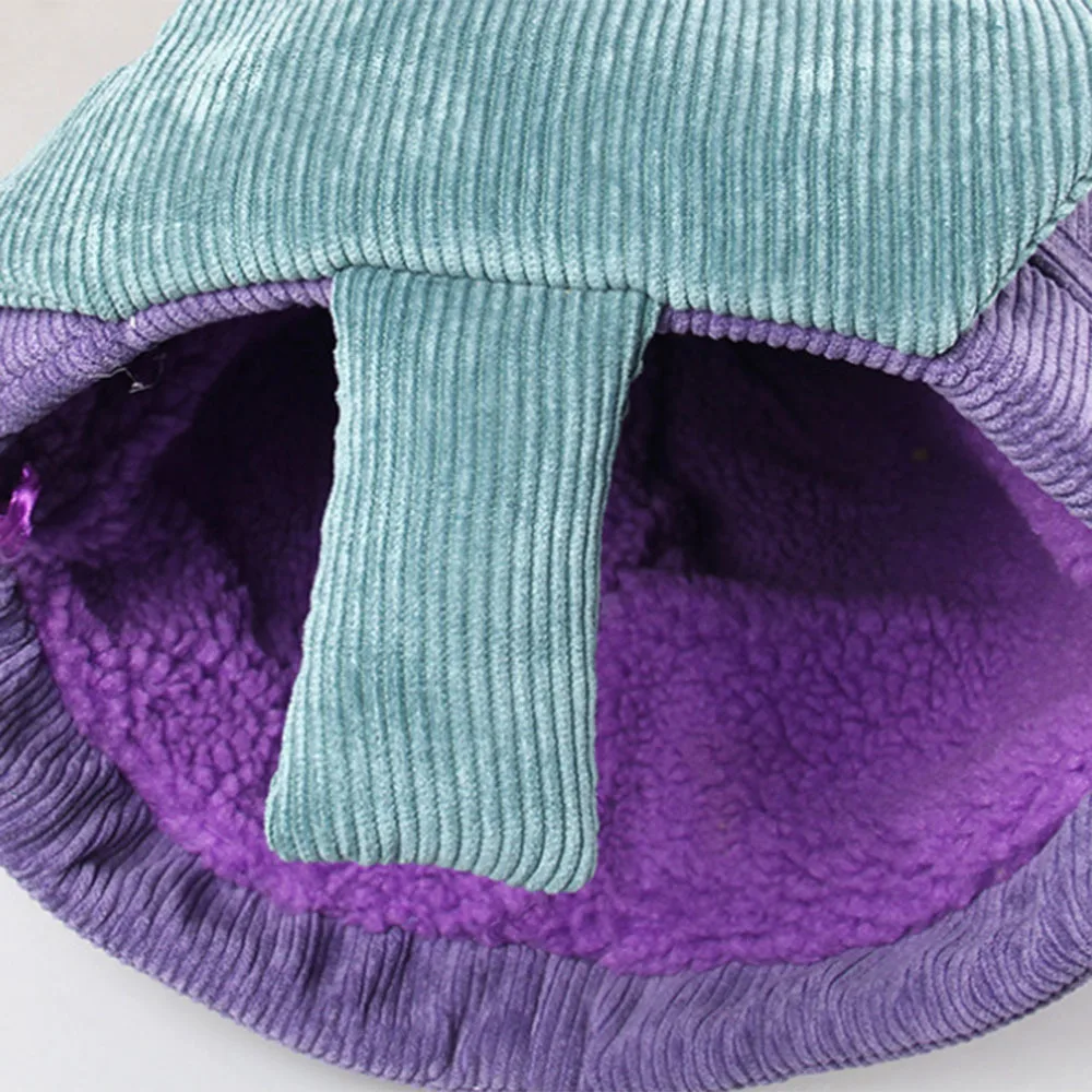 

Big Long Cats Tunnel Toys Pure Color Suede Material Kitten Foldable Pet Supplies Cat Tunnel Vegetable Shape Warm Pet Tunnel