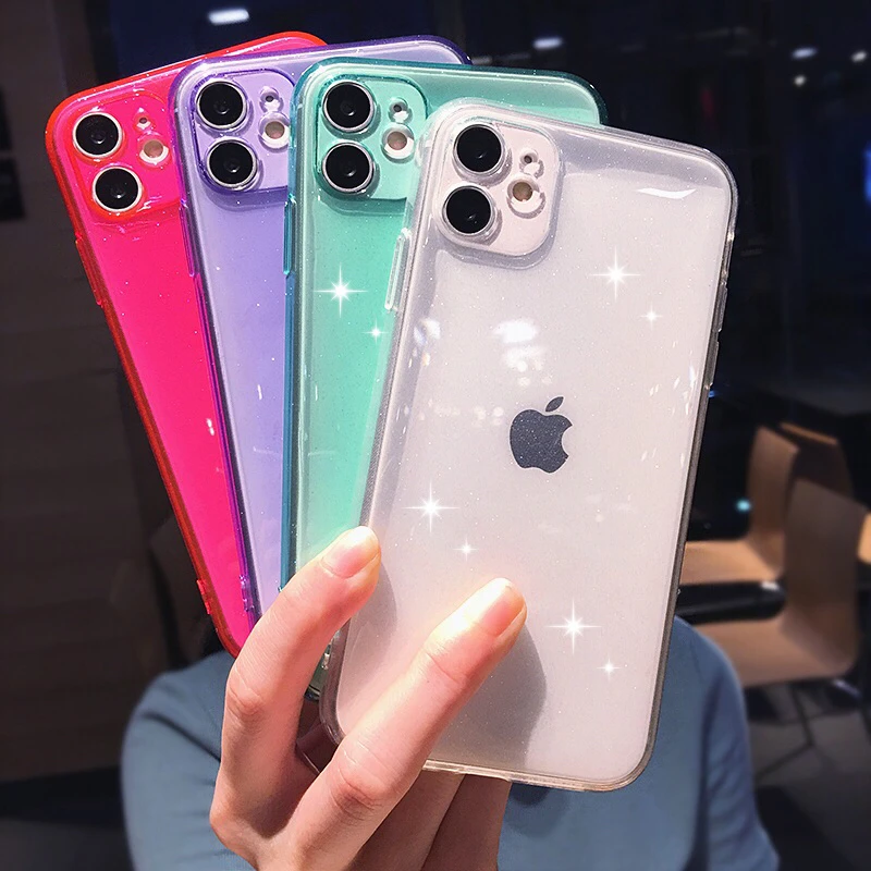 Флуоресцентный прозрачный чехол Lovebay для телефона iPhone 11 Pro X XR XS Max 8 7 6s Plus SE 2020