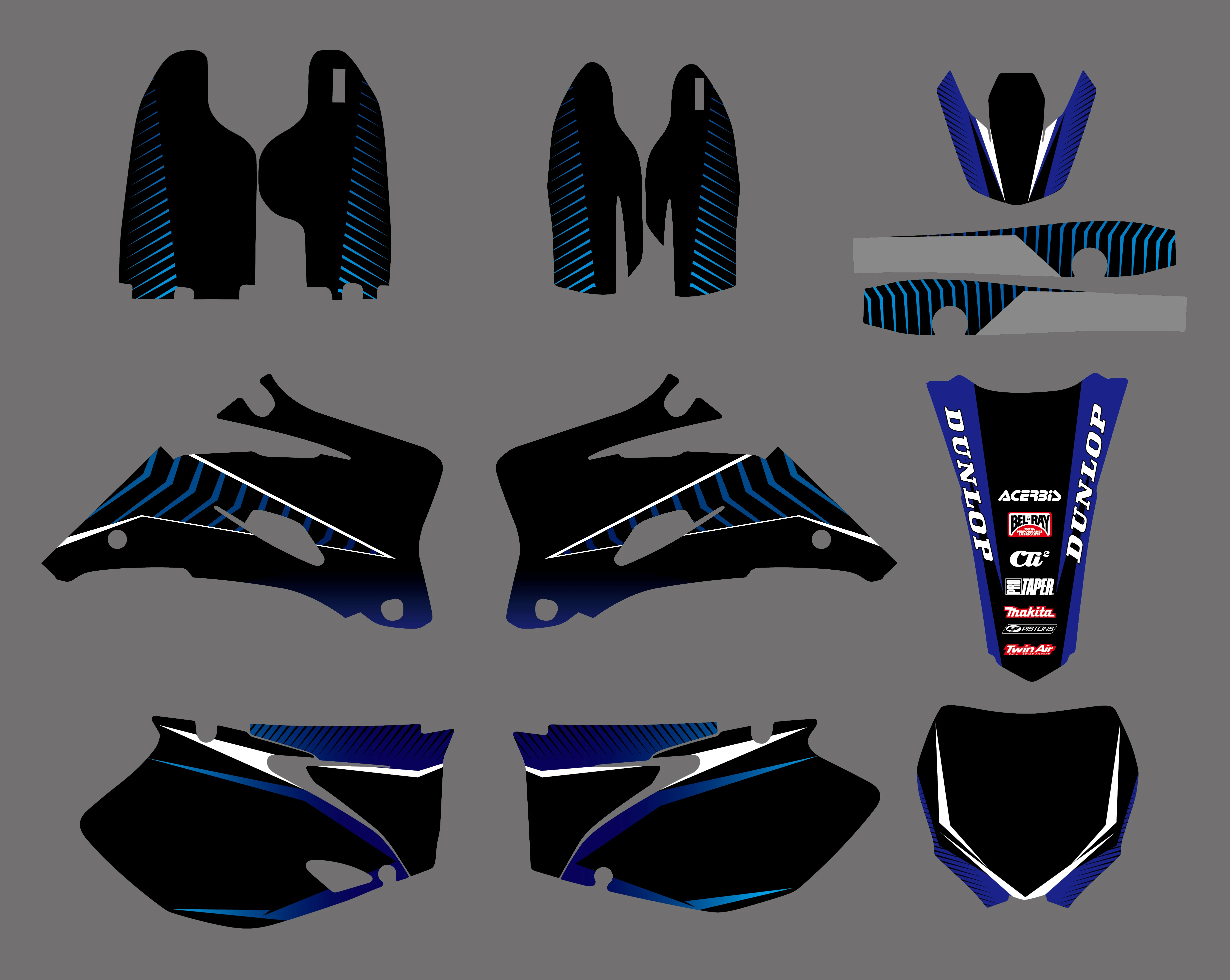 Графические и Фоновые наклейки наборы для Yamaha YZ250F YZ450F 2006 2007 2008 2009 YZ 250F 450F YZ250 YZ450