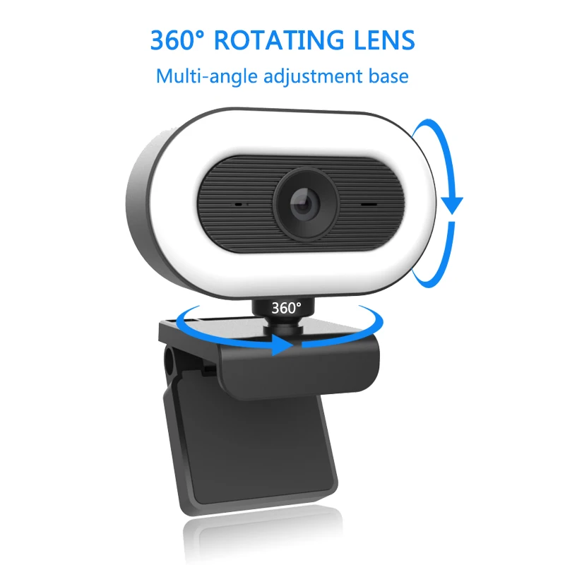 

Webcam 2K HD web camera with microphone light Web USB Camera Full HD 1080P Cam webcam for PC computer Live Video Calling Work