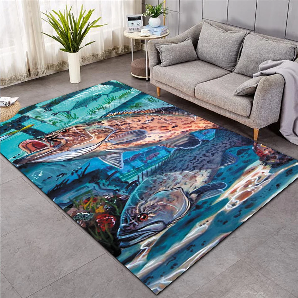 3D ковер Fish для гостиной Детский украшение детской комнаты дома прихожей пола