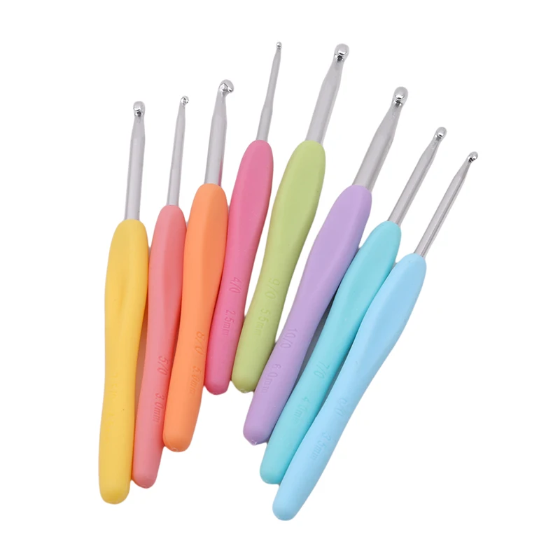 28 шт./лот сделай сам крючки для вязания пряжи вязальные спицы Набор швейных