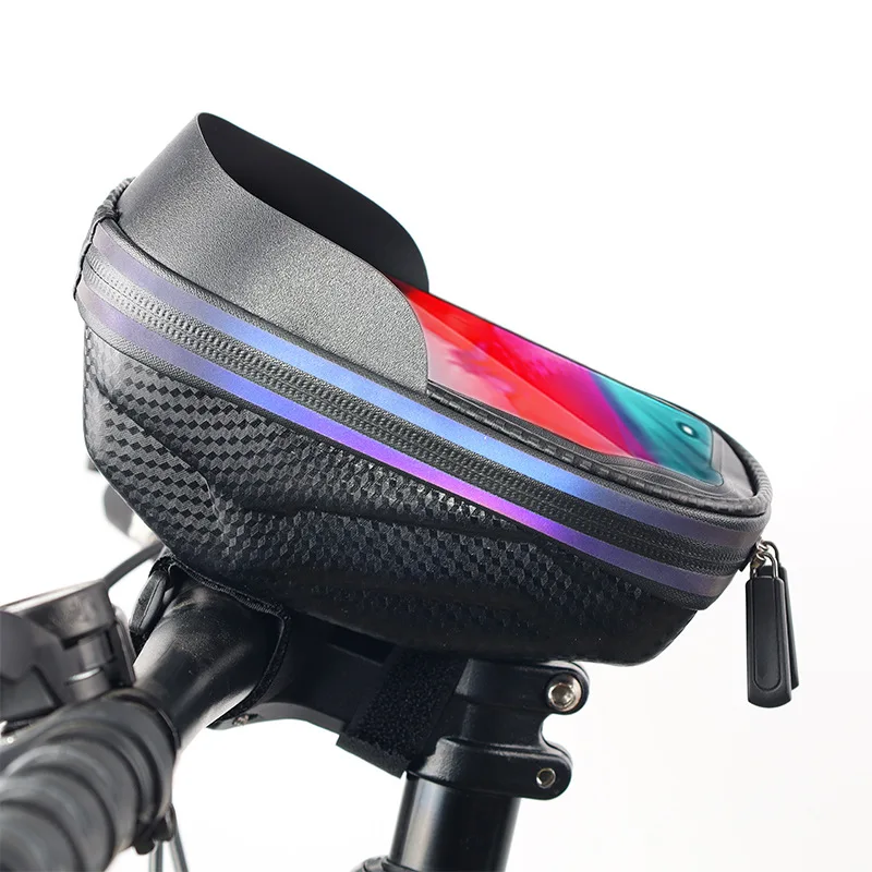 

Waterproof Bicycle Phone Mount Bag Cycling Bag Front Frame Top Tube Handlebar Bag Case for Road Mountain Bike Accessories