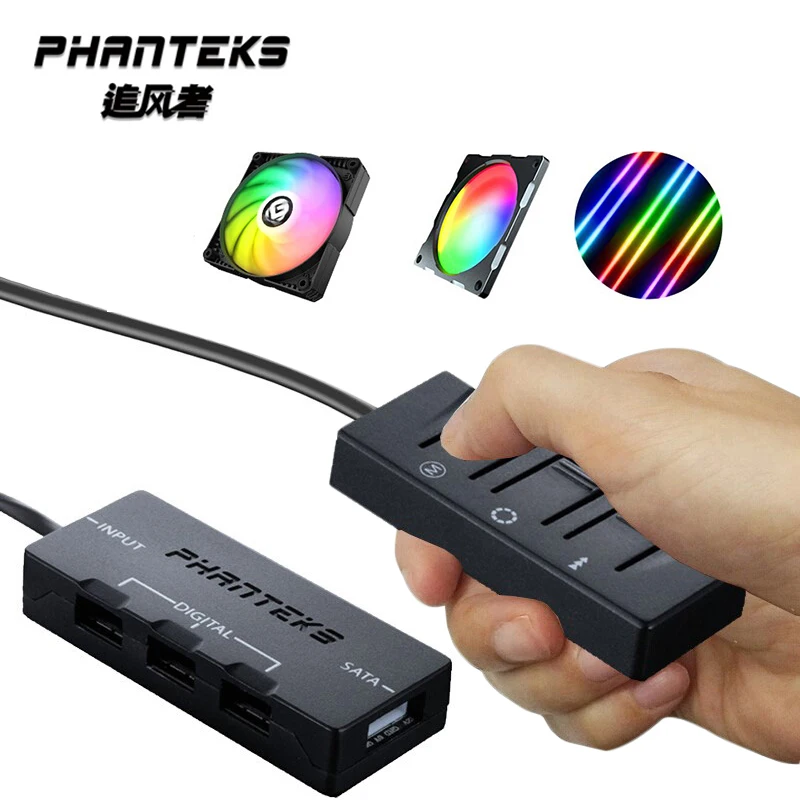 PHANTEKS 5V 3Pin D RGB контроллер вентилятор Holos светильник полоса сплиттер Поддержка