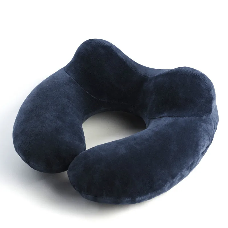 

U-Shape Travel Pillow for Airplane Inflatable Neck Pillow Travel Accessories 4Colors Comfortable Pillows for Sleep Home Textile