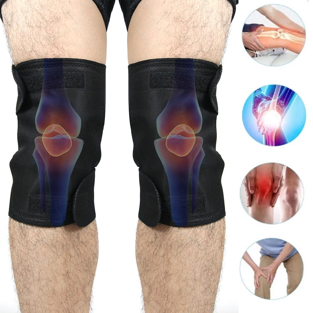 

1 Pair Tourmaline Self Heating Knee Pads Magnetic Therapy Pain Relief Arthritis Brace Support Sport Patella Knees Massager
