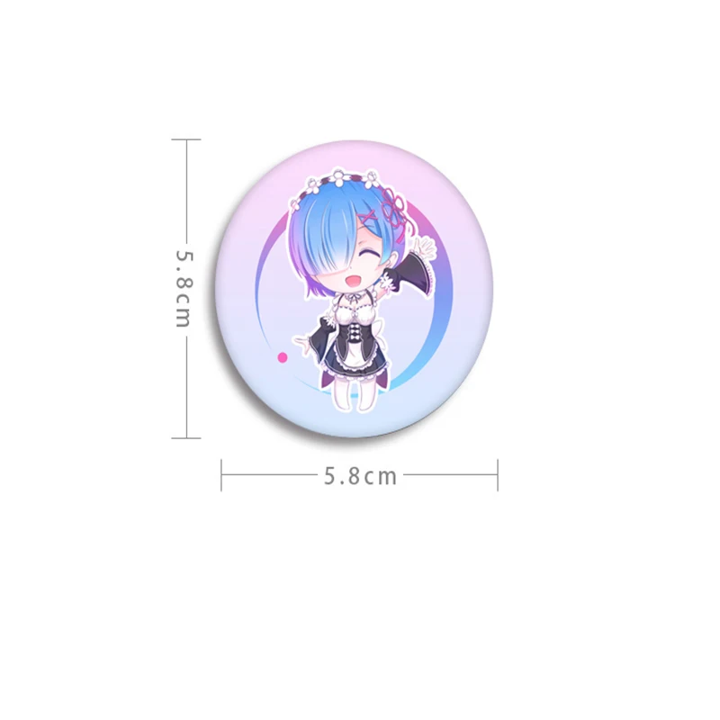 Re:Life In A Different World From Zero булавка аниме RE:ZERO Rem Ram Emilia Cosplay рюкзак с нашивками Icon Button