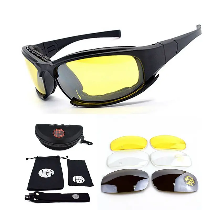 

Tactical X7/C5 Polarized Polarized Glasses Men Army Sunglasses Military Shooting Glasses Hiking Eyewear Glasses UV400 with 4lens