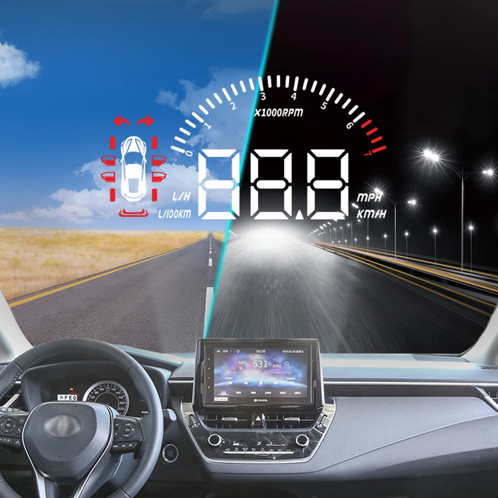 Бортовой компьютер автомобильный HUD Дисплей для Toyota Corolla/Levin 2019 безопасный экран
