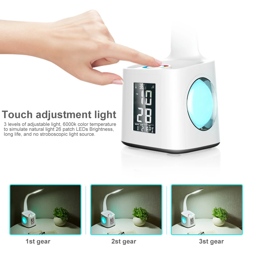 Светодиодная настольная лампа с затемнением для защиты глаз светодиодная