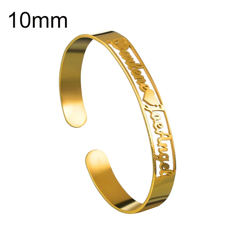 Персонализированные пользовательские имя письмо браслет из нержавеющей стали