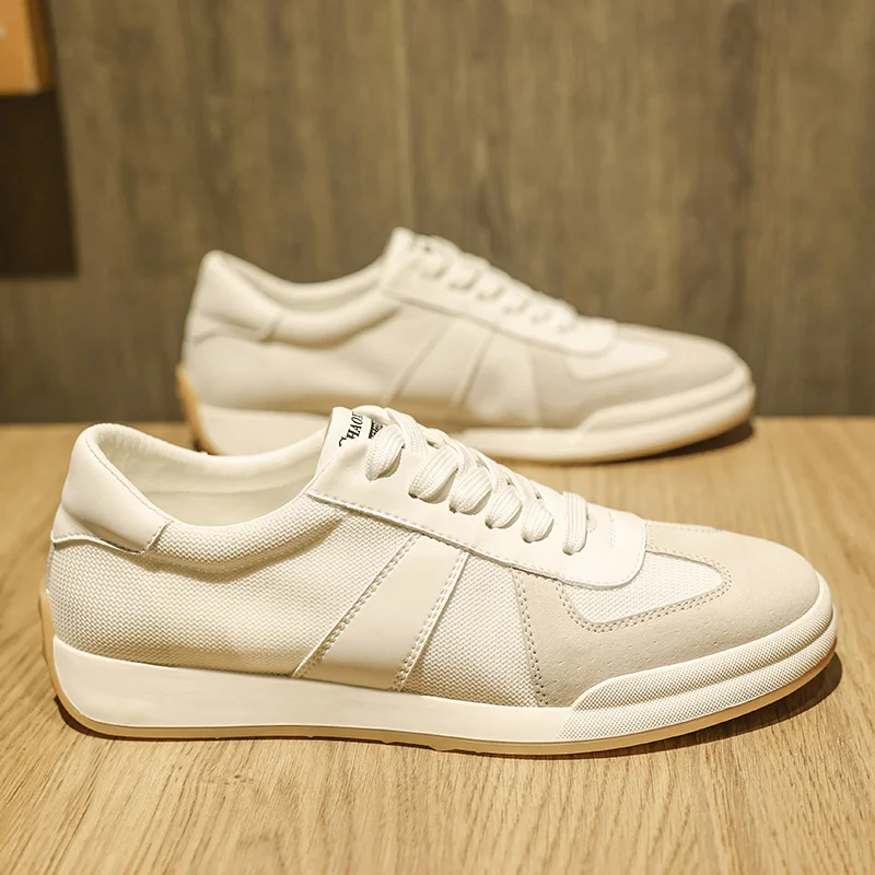 

Trend Shoes Men Casual Shoes Fashion High Quality Fashionable Sports Hot Sale Sneakers Outdoor Luxury White Leather Stitching