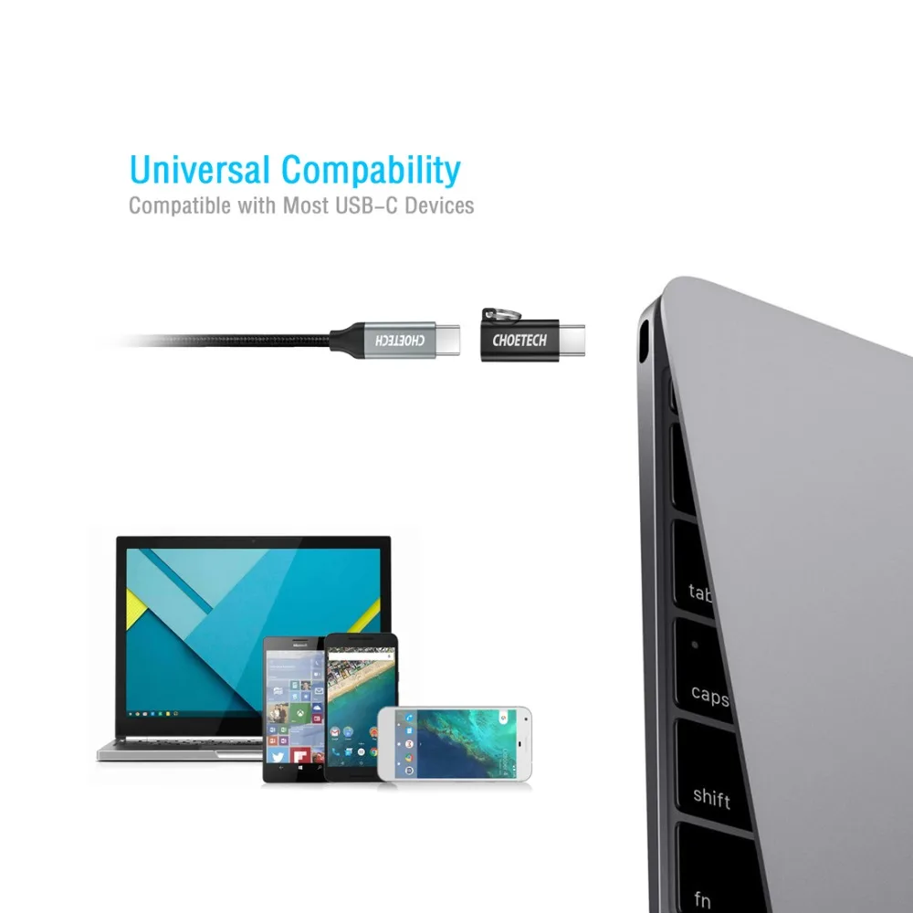 CHOETECH USB C к концентратор адаптер Конвертер Разъем для Google Pixel xiaomi samsung