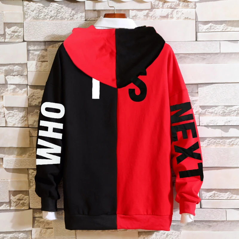 

Autumn Winter Plus size 2xl-8xl men cotton Hoodies print cartoon outerwear male long sleeve loose hiphop Sweatshirts 155 cm