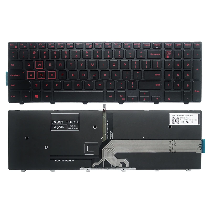Keyboar US/UK/SP для DELL Inspiron 15 3551 3552 3541 3543 3542 3559 3565 3567 3558 5566 5748 5749 5755 5758 5759 подсветка|dell inspiron