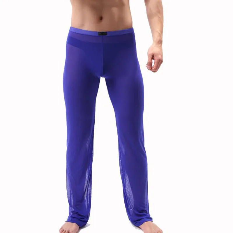 KWAN. Z pijama hombre, прозрачные пижамные штаны, одноцветная тонкая Пижама, мужская пижама, пижамные штаны, Мужская одежда для сна, для отдыха