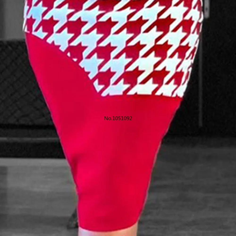 Женское облегающее платье в стиле ретро с рукавом до локтя офисное средней длины