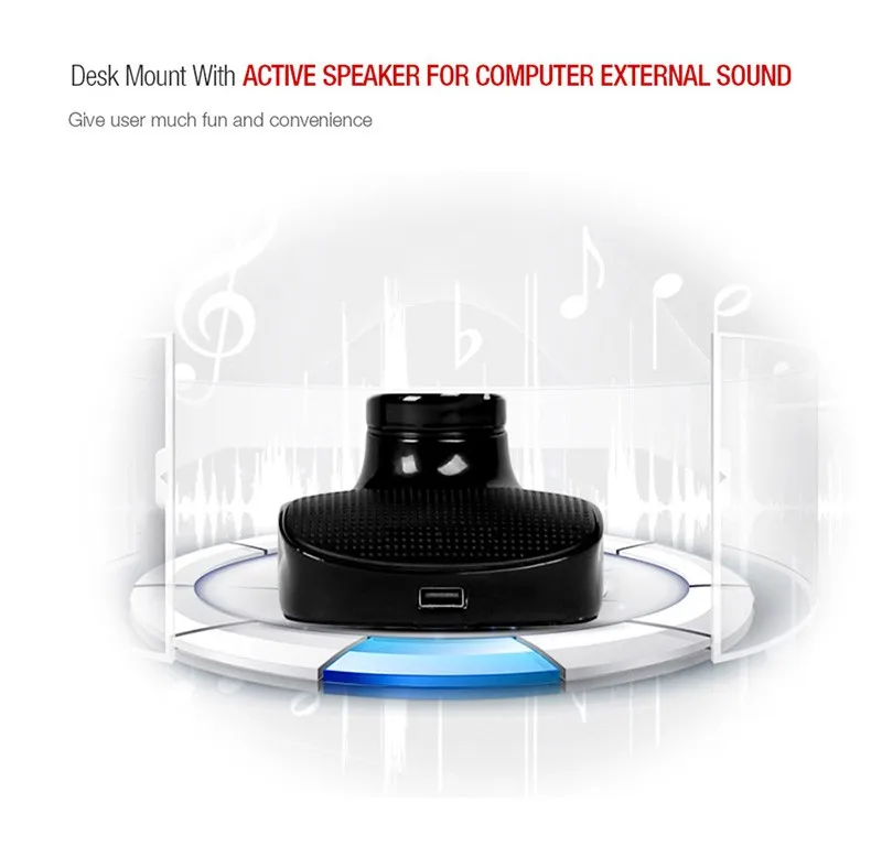 LOCTEK D5S Desktop Computer Monitor Holder LCD Mount Support USB Charge and Music Playing | Электроника