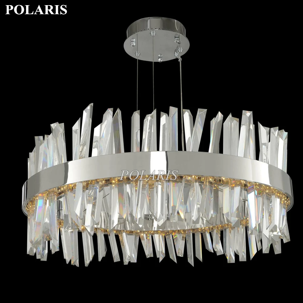 

Modern K9 Crystal Chandelier Lighting Rectangle Cristal Chandeliers Pendant Hanging Lights