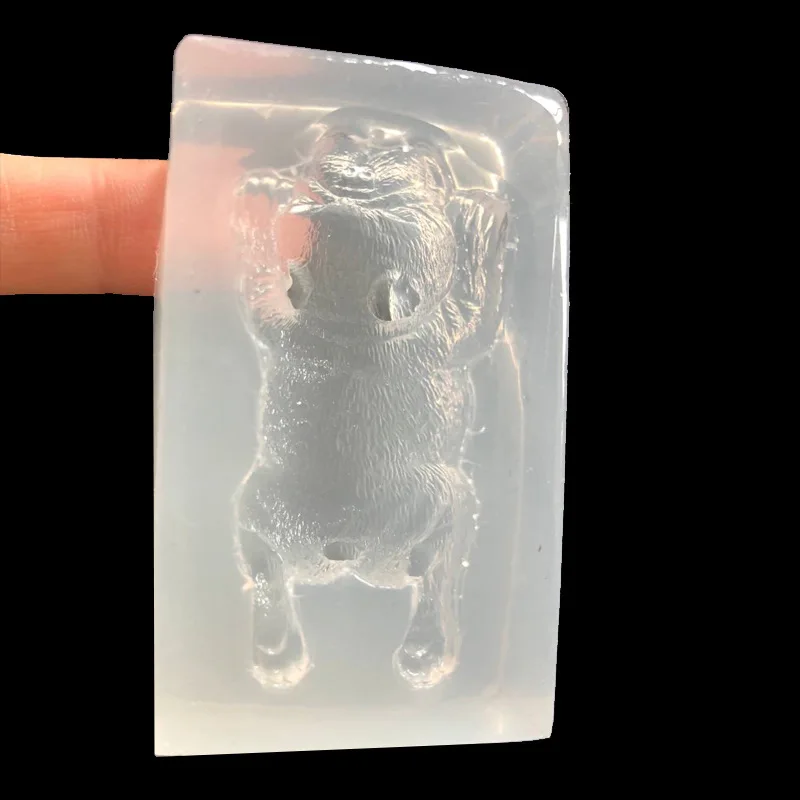 3D Щенок силиконовые формы для Diy брелок кулон ожерелье прозрачный эпоксидный УФ