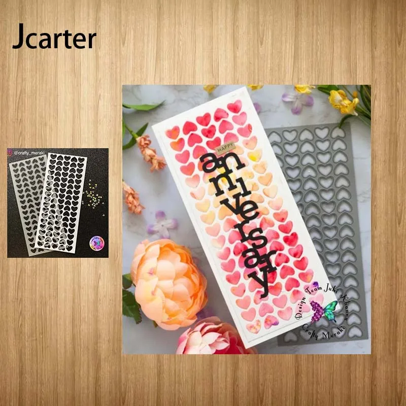 

2021 New Arrival Metal Cutting Dies Heart Frame Craft Handmade Knife Mould Blade Punch Stencils Dies Cut for Scrapbooking Model