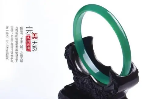

LETSFUN Fine Jewelry Chinese Natural Beautiful Green Agate Jade Bangle Bracelet Handmade 56-62mm Free Shipping