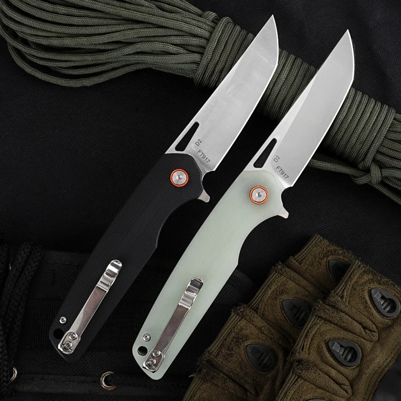 Новый складной нож FREETIGER D2 Steel FT917 маленький карманный для охоты кемпинга