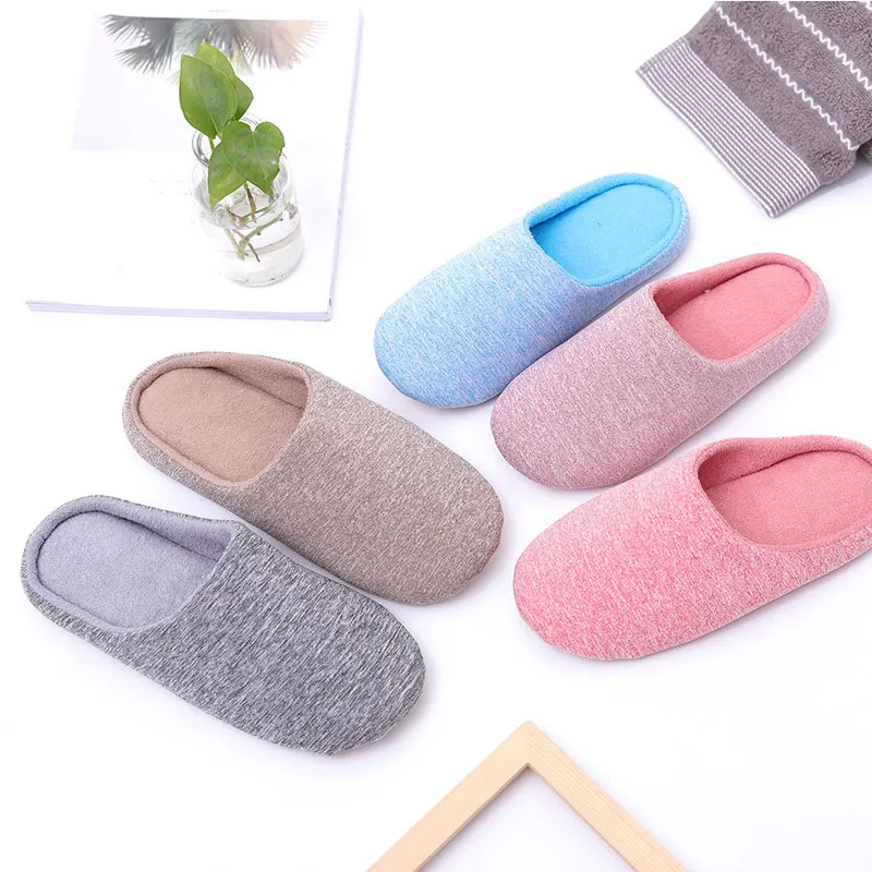 Женские замшевые тапочки больших размеров сезон осень зима однотонные домашние