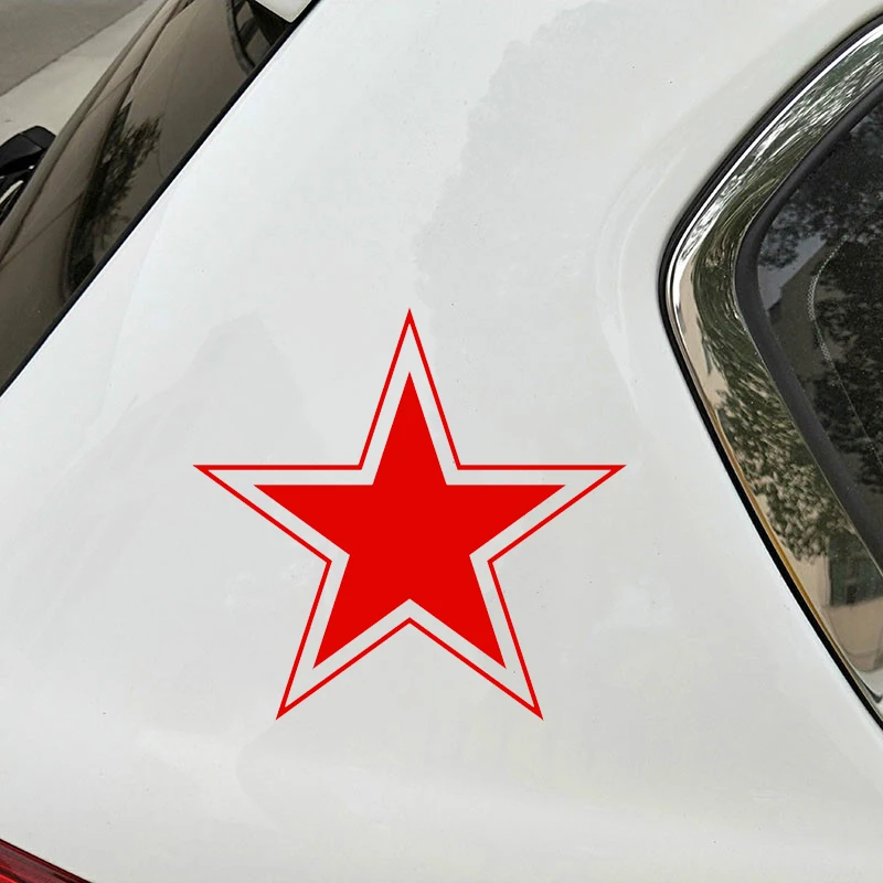 

Creative Car Sticker Vinyl Red Star Ussr Stickers Automobile Motorcycles Decoration Accessories Cover Scratches Waterproof PVC