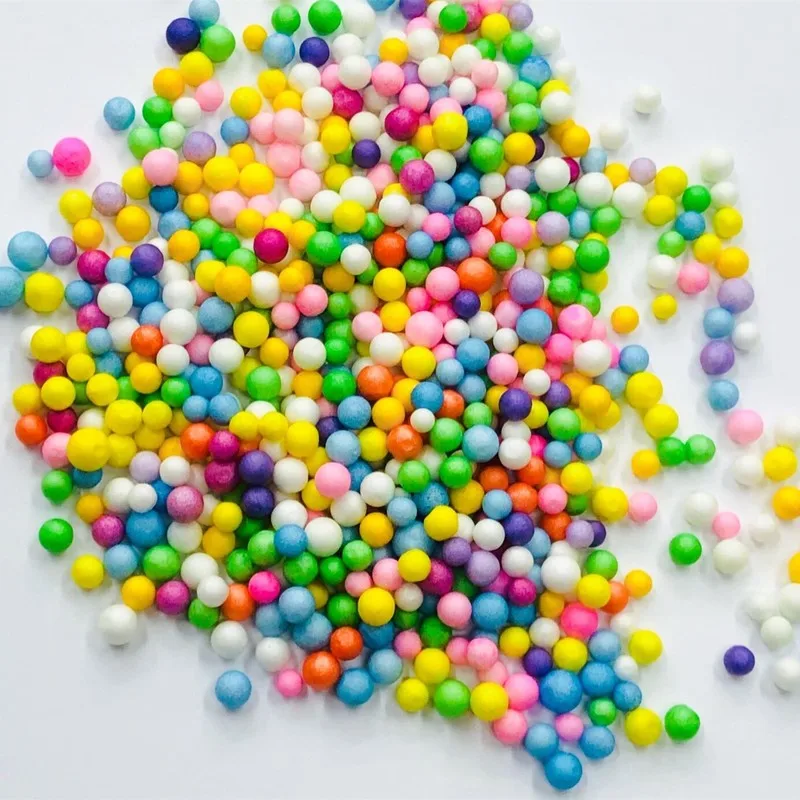Разноцветный пенополистирол пенопластовый наполнитель 2-4 мм мини бусины шарики