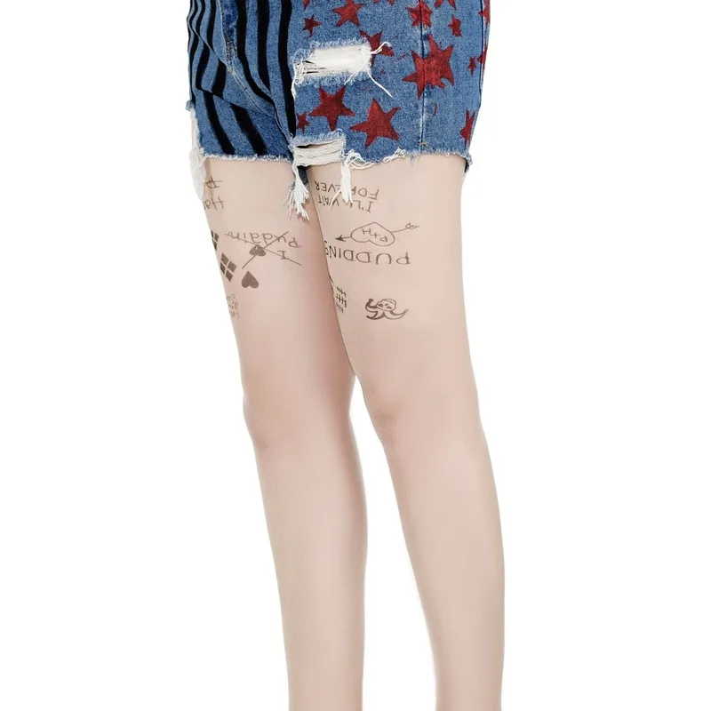 Носки-чулки с рисунком отряд самоубийц Харли Квинн аксессуары для косплея