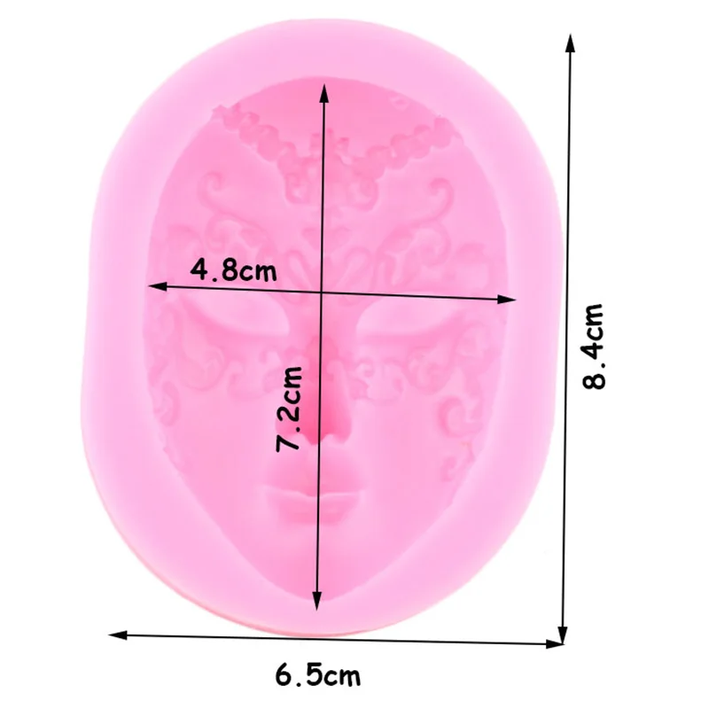 DIY Art Craft Mask Silicone Mold Fondant Molds Cake Decorating Tools Gumpaste Mould Polymer Clay Resin | Дом и сад