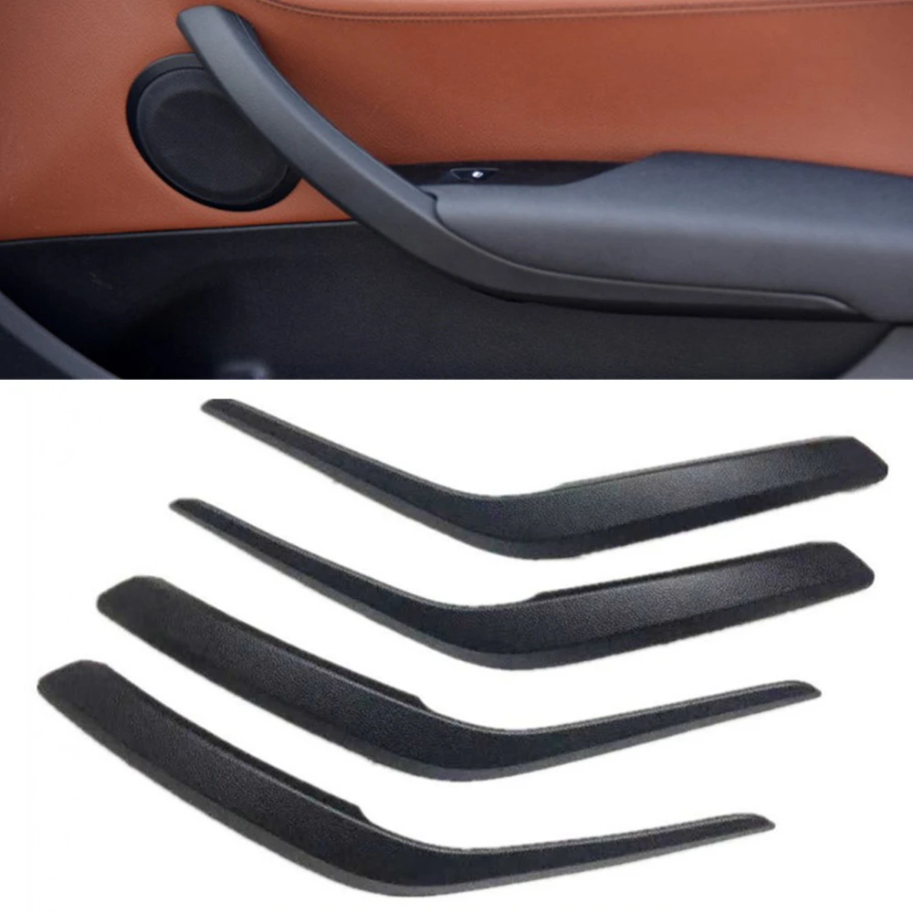 

4pcs/set Car Interior Door Pull Handle Trim Cover Black Beige Chrome Silver For BMW X1 E84 2010-2016 Handle Decor Strip Shell