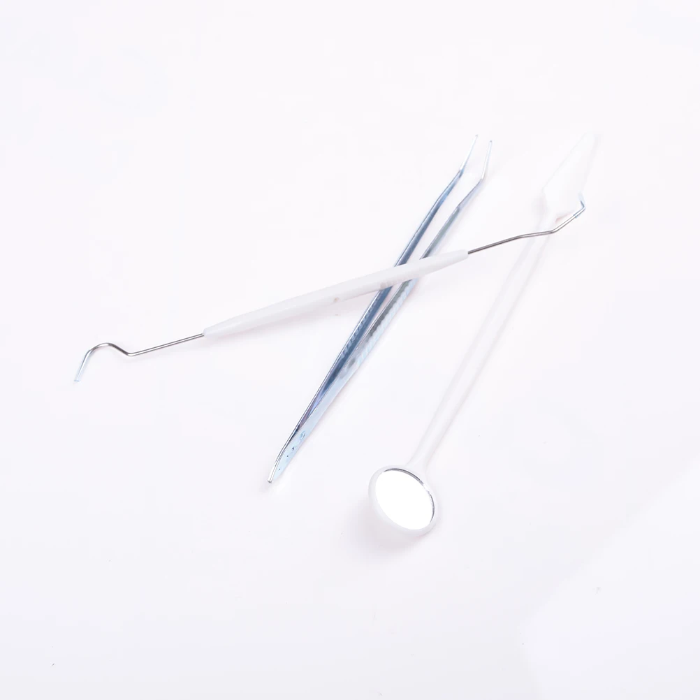 3 шт. Нержавеющая сталь стоматологический инструмент зонда комплект Уход за