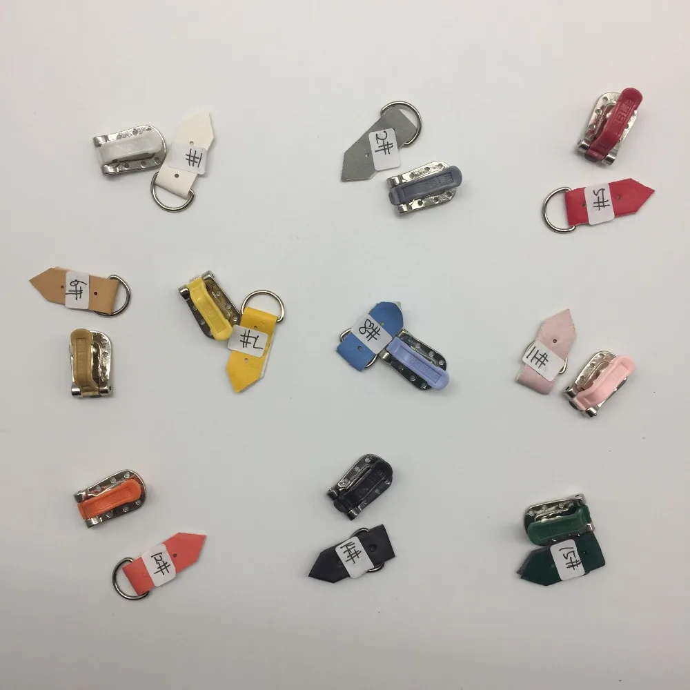 Красочные металлические/кожаные невидимые Unbuckled, DIY мешок крепежа ленты для шубы пряжки S0466H
