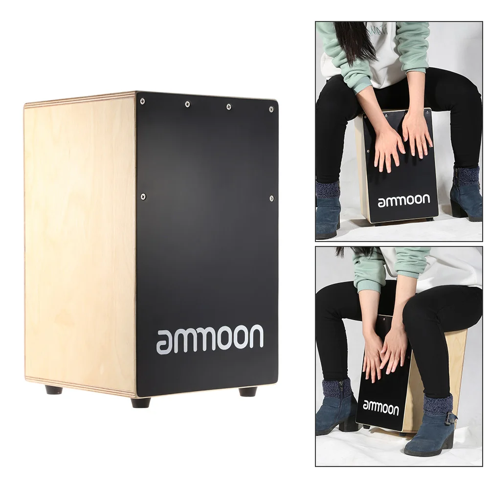 

Деревянный ручной барабан ammoon, детская коробка, барабан, инструмент с выдвижными резиновыми ножками 23*24*37 см
