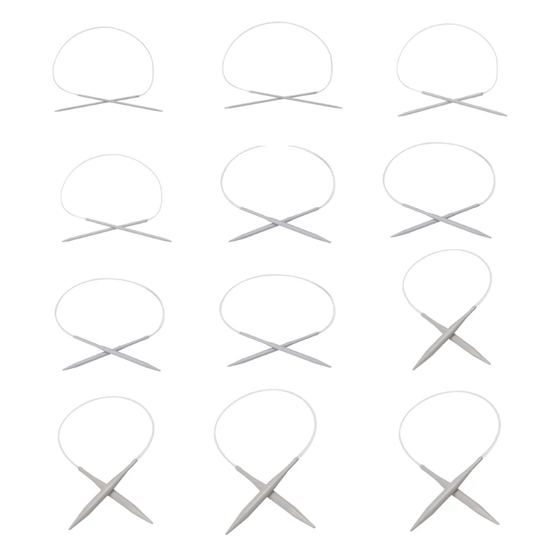 

Aluminum Circular Knitting Needles 40cm/15.75\" All Size C90D