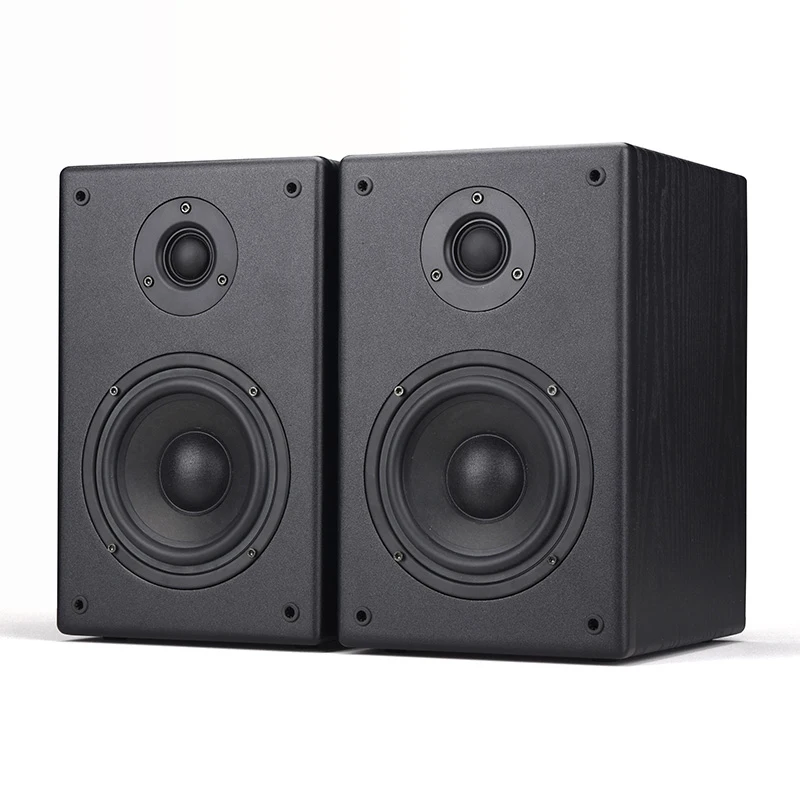 40Вт 5-дюймовый пассивный двухполосный акустический громкоговоритель стерео для домашнего телевизора в гостиной на полке для книг с мощными низкими частотами и компьютерным аудио на стол.