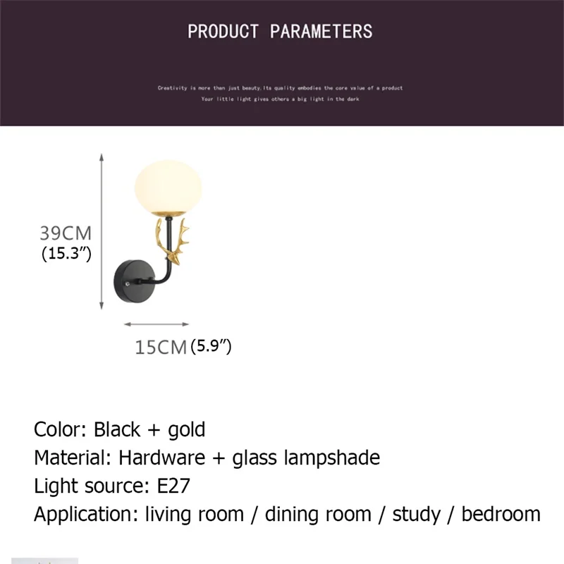 

BRIGHT Wall Lamps Contemporary LED Light Creative Indoor Fixture Decorative For Home Bedroom