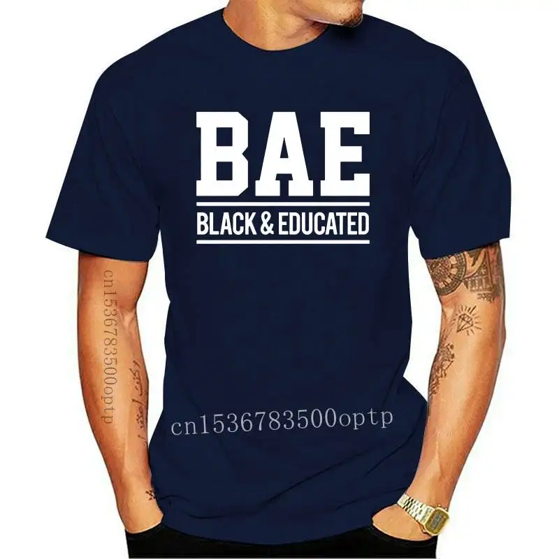 

New BAE Black And Educated Print Women tshirt Cotton Casual Funny t shirt Gift Lady Yong Girl Top Tee 6 Color A-1079